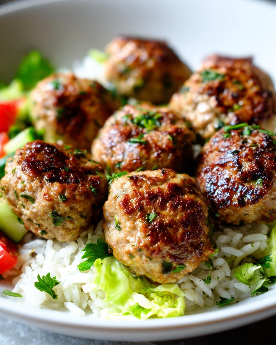 Amazing 16 Greek Chicken Meatballs Flavor 4 Greek Chicken Meatballs with Herbs and Lemon - detail 1