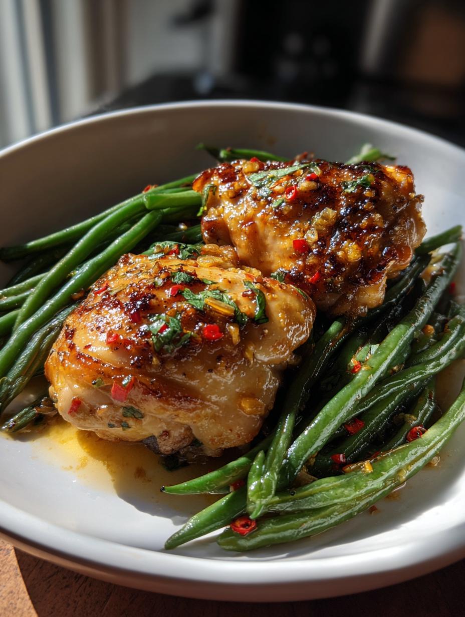 Amazing 30-min Lemon Garlic Butter Chicken Thighs 5 Lemon Garlic Butter Chicken Thighs and Green Beans - detail 2