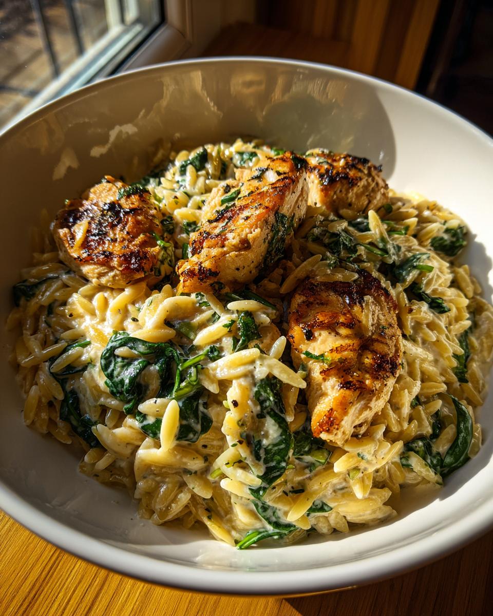 Amazing 1 Pot Creamy Chicken Orzo Rescue 4 One Pot Creamy Chicken Orzo - detail 1