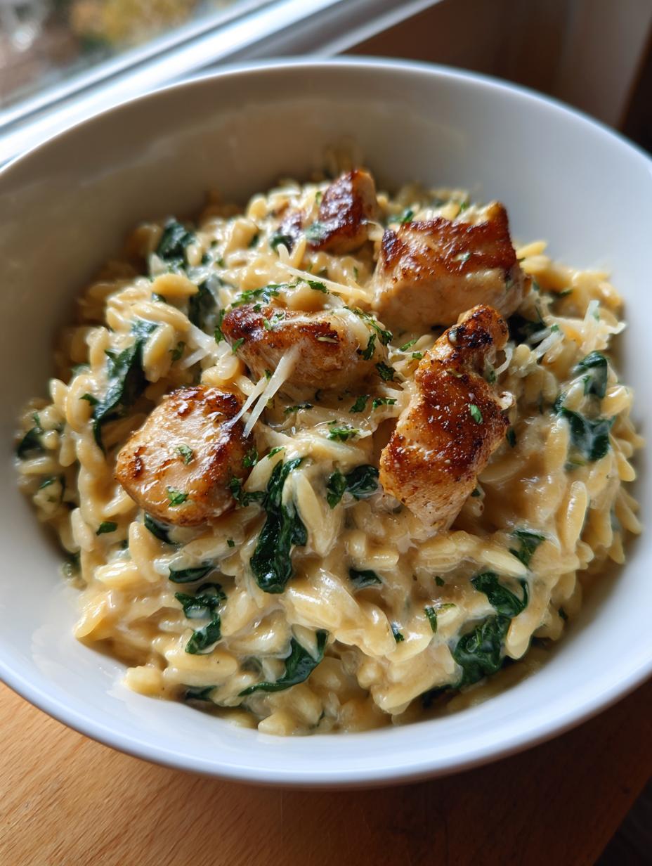 Amazing 1 Pot Creamy Chicken Orzo Rescue 5 One Pot Creamy Chicken Orzo - detail 2