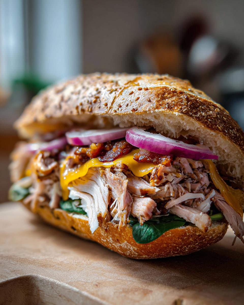 Amazing Pressed Chicken Picnic Sandwiches Recipe Now 4 Pressed Chicken Picnic Sandwiches with Raspberry Mustard - detail 1