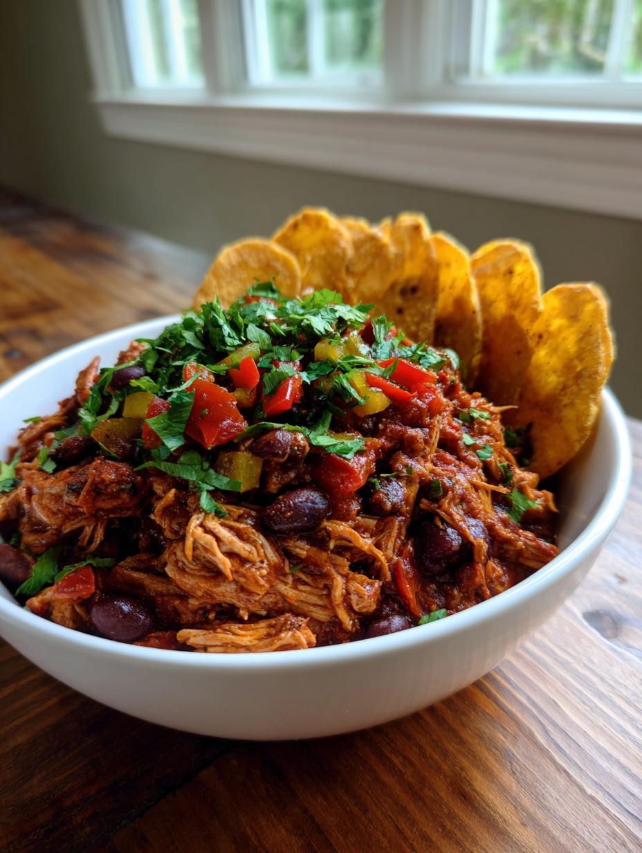 Fearless 6-Ingredient Slow Cooker Jerk Chicken Chili 5 Slow Cooker Jerk Chicken Chili with Plantain Chips - detail 2
